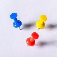 Set of push pins photo