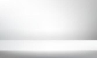 Empty Gray studio background. Abstract gradient White and gray. Space for selling products on the website. Background 3d. illustration. vector