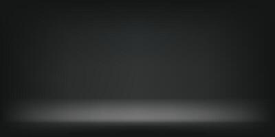 Empty black studio background. Abstract gradient black. Space for selling products on the website. Background 3d. illustration. vector