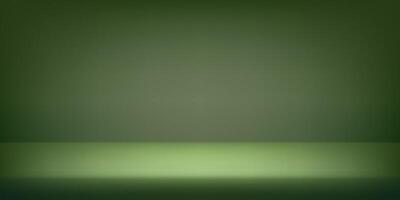 Empty dark green studio background. Abstract studio room platform design. Space for selling products on the website. illustration vector