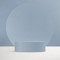 Gray and white background 3d with podium space for selling products, backdrop, wallpaper, background, text. 3D abstract studio room with pedestal podium. illustration. vector