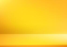 Empty yellow studio background. Space for selling products on the website. Background 3d with podium. illustration. vector