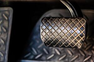 Brake and accelerator pedal of automatic transmission car photo
