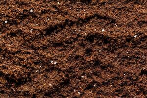 The texture of the macro ground photo