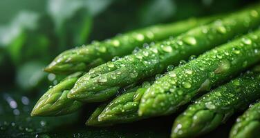 Asparagus is a vegetable that is very healthy photo