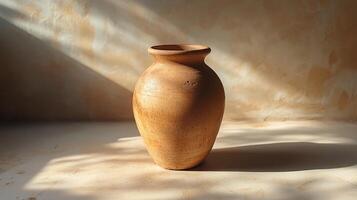 A vase sitting on a table photo