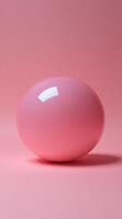 A pink egg on a pink background photo