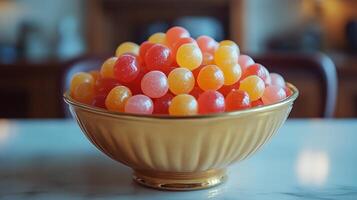 A bowl of jelly beans photo