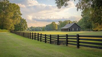 A black fence photo