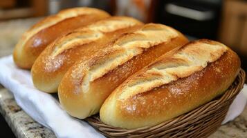 A basket of bread photo