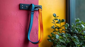 A colorful wall photo