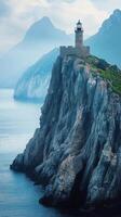 A large rock formation photo