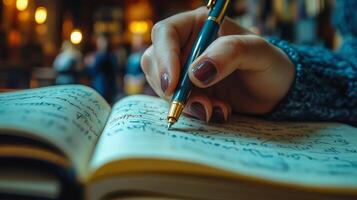 Writing a book photo