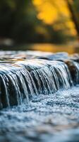 Waterfall in the river photo