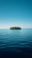 An island in the middle of the ocean photo