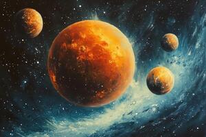 An image of the planets in space photo