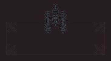 Dark ornament border pattern background design vector