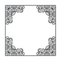 Art decorative frame design background template vector