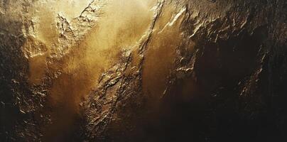 Abstract image depicting gold textured surface with light and shadow photo