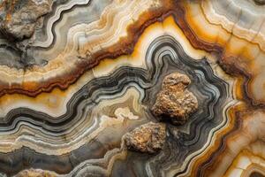 A close up of a rock with many different colors photo