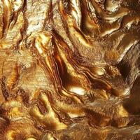 Golden abstract background showing layered and undulating surface detail photo