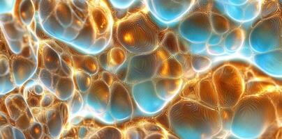 Abstract illustration features various shapes and colors creating depth photo