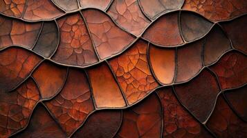 Abstract background of leather segments in warm brown and tan photo