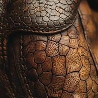 Close up abstract view of a textured reptilian scale pattern photo