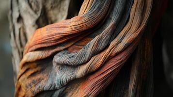 Folds of mottled fabric draped against a textured surface photo