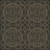 elegant dark ethnic seamless pattern template vector