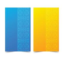 colorful card design ornament pattern design template vector