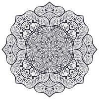 Mandala flat background design design template vector