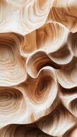 Abstract wood texture with carved layered topographic effect photo