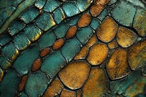Close up image of reptile scale skin texture pattern photo