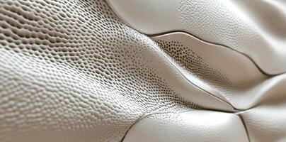 Abstract creamy white textured wall with repeating pattern photo
