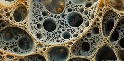 Intricate fractal pattern showing a three dimensional porous surface photo