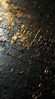Ancient hieroglyphs are etched into a dark stone surface photo