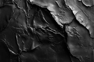 Abstract dark textured material with shadows and light present photo