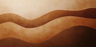 Abstract image depicting wavy layers in shades of brown photo