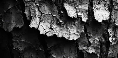 Detailed monochrome photograph showcasing the intricate texture of tree bark photo