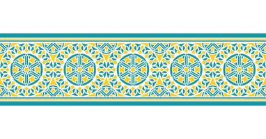 colorful pattern border pattern design template vector