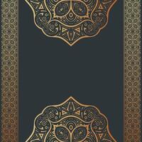 Elegant pattern style dark background design vector