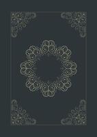 Art ornament greeting card design template vector