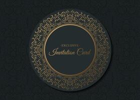 luxury invitation background style ornamental pattern design template vector