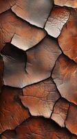 Close up of textured leather panels in a mosaic style photo