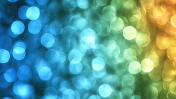 Colorful bokeh background with many different colors photo