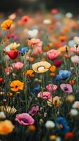 A field of colorful poppies is shown in this photo