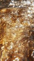 Glittering gems and shimmering water create a captivating natural display in a serene environment photo