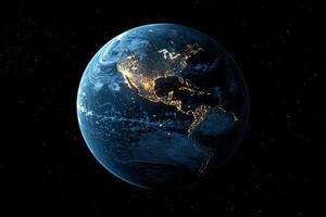 The earth is shown in this image photo