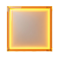 Illuminated Golden Frame with Warm Glowing Edges png